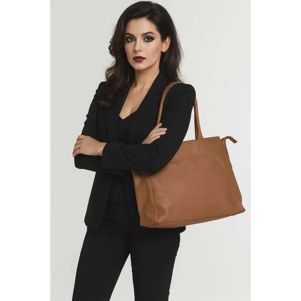 Charming Charlie Tote BAG Overnight Handbag SHOULDER Vegan Leather WOMENS WOMANS